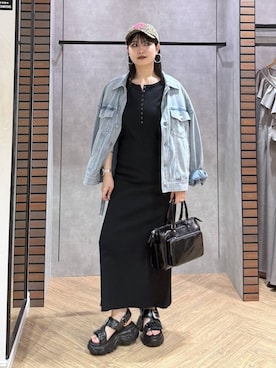 「PAGEBOY（ページボーイ）のアイテム（ブルゾン）」を使った、myuさん（レディース・160cm）の春コーディネート