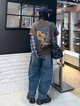 「PAGEBOY（ページボーイ）の【NEW ERA】9TWENTY（キャップ）」を使った、myuさん（レディース・160cm）の夏コーディネート