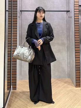 「PAGEBOY（ページボーイ）のアイテム（テーラードジャケット）」を使った、myuさん（レディース・160cm）の秋コーディネート