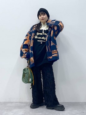 myuさん（レディース・158cm）の冬コーディネート