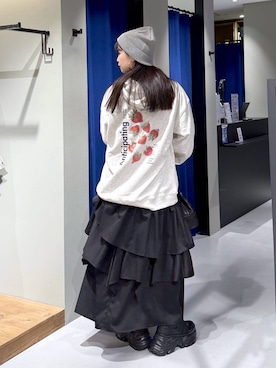 「アイテム（ニットキャップ/ビーニー）」を使った、myuさん（レディース・160cm・20代）の秋コーディネート