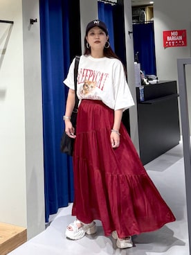 「アイテム（シューズ）」を使った、myuさん（レディース・160cm・20代）の夏コーディネート