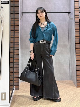 「PAGEBOY（ページボーイ）のアイテム（サンダル）」を使った、myuさん（レディース・160cm）の夏コーディネート