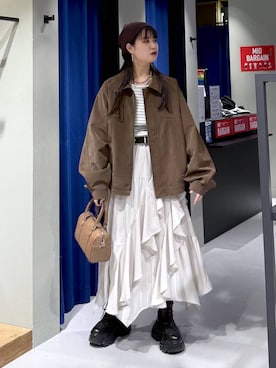 myuさん（レディース・160cm）の春コーディネート