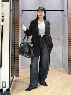 「PAGEBOY（ページボーイ）のアイテム（テーラードジャケット）」を使った、myuさん（レディース・160cm）の秋コーディネート