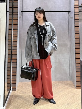 「PAGEBOY（ページボーイ）のアイテム（ジャケット/アウター）」を使った、myuさん（レディース・160cm）の春コーディネート