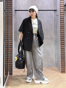 「PAGEBOY（ページボーイ）のアイテム（パンツ）」を使った、myuさん（レディース・160cm）の春コーディネート