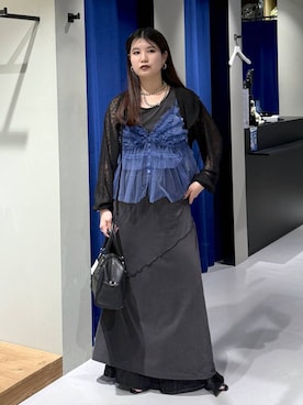 「PAGEBOY」｜「アイテム（ワンピース/ドレス）」を使った、myuさん（レディース・160cm）の夏コーディネート
