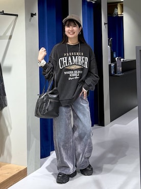 「アイテム（スウェット）」を使った、myuさん（レディース・160cm・20代）の秋コーディネート