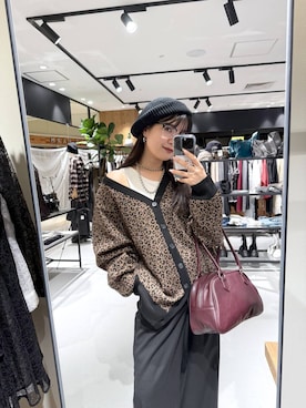 「アイテム（ハンチング/ベレー帽）」を使った、myuさん（レディース・160cm）の秋コーディネート