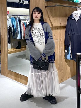 myuさん（レディース・158cm）の冬コーディネート