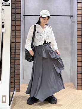 「PAGEBOY（ページボーイ）のアイテム（キャップ）」を使った、myuさん（レディース・160cm）の夏コーディネート