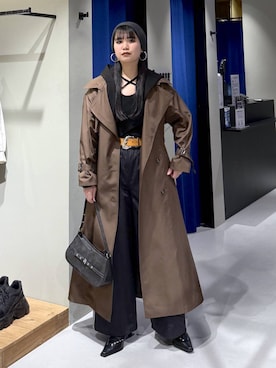 myuさん（レディース・160cm）の冬コーディネート