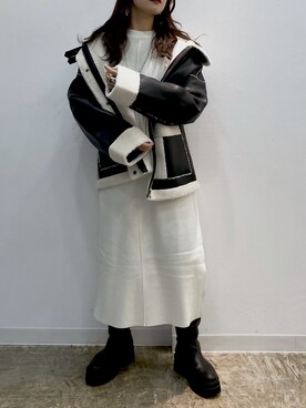 myuさん(レディース・159cm)の冬コーディネート