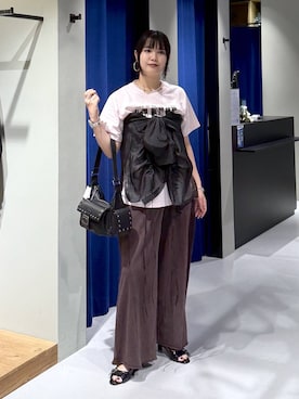 「アイテム（スウェットパンツ）」を使った、myuさん（レディース・160cm・20代）の夏コーディネート