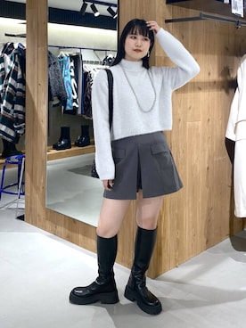 myuさん（レディース・158cm）の冬コーディネート