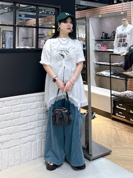 「PAGEBOY（ページボーイ）の【NEW ERA】9TWENTY（キャップ）」を使った、myuさん（レディース・160cm）の春コーディネート