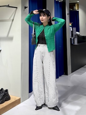 「PAGEBOY（ページボーイ）のアイテム（帽子）」を使った、myuさん（レディース・160cm）の春コーディネート