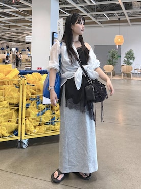 myuさん(レディース・160cm)の夏コーディネート