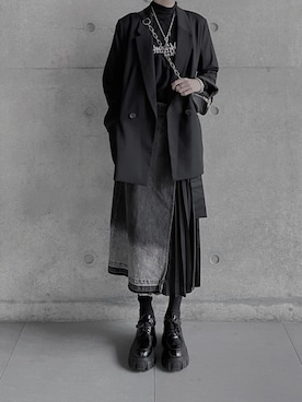 「H&M（エイチ・アンド・エム）のアイテム（フォーマルスーツ/小物）」を使った、Pangwingjoyceさん（レディース・167cm）の冬コーディネート