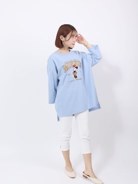 「アイテム（チノパンツ）」を使った、Salong hameu【Official】さん（レディース・157cm）の秋コーディネート