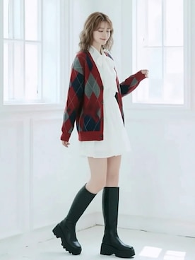 「アイテム（その他）」を使った、Salong hameu【Official】さん（レディース・165cm）の冬コーディネート