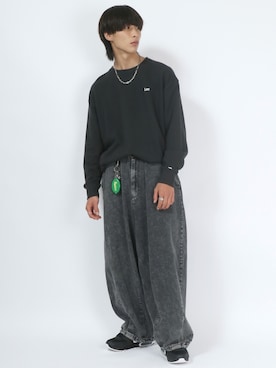 「Lee（リー）のアイテム（スウェット）」を使った、Salong hameu【Official】さん（メンズ・174cm）の冬コーディネート