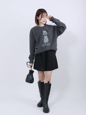 「Disney（ディズニー）のアイテム」を使った、Salong hameu【Official】さん（レディース・157cm）の冬コーディネート