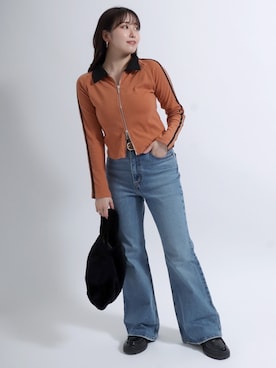「襟付きトップス」｜「アイテム（その他）」を使った、Salong hameu【Official】さん（レディース・156cm）の秋コーディネート