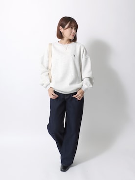 「ワンポイント」｜「アイテム（その他）」を使った、Salong hameu【Official】さん（レディース・157cm）の秋コーディネート
