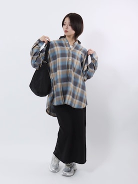 「アイテム（スカート）」を使った、Salong hameu【Official】さん（レディース・165cm）の秋コーディネート