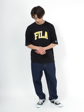 「FILA（フィラ）のアイテム」を使った、Salong hameu【Official】さん（メンズ・174cm）の春コーディネート
