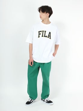 「FILA（フィラ）のアイテム」を使った、Salong hameu【Official】さん（メンズ・174cm）の夏コーディネート
