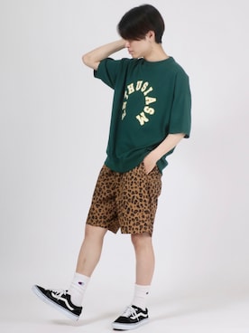 「Champion（チャンピオン）のアイテム（レッグウェア）」を使った、Salong hameu【Official】さん（メンズ・175cm）の夏コーディネート