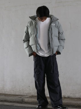 「アイテム（ダウンジャケット/コート）」を使った、Salong hameu【Official】さん（メンズ・174cm）の冬コーディネート