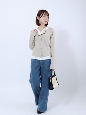 「SOMETHING（サムシング）のアイテム」を使った、Salong hameu【Official】さん（レディース・157cm）の春コーディネート