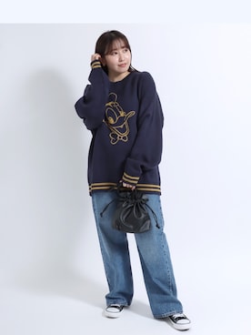 「disney」｜「アイテム（その他）」を使った、Salong hameu【Official】さん（レディース・156cm）の冬コーディネート