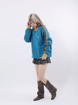 「アイテム（ジャージ）」を使った、Salong hameu【Official】さん（レディース・165cm）の秋コーディネート