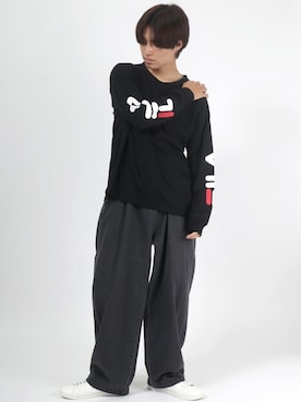 「FILA（フィラ）のアイテム（トップス）」を使った、Salong hameu【Official】さん（メンズ・175cm）の秋コーディネート