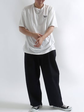 「アイテム（その他、ホワイト系）」を使った、Salong hameu【Official】さん（メンズ・173cm）の夏コーディネート