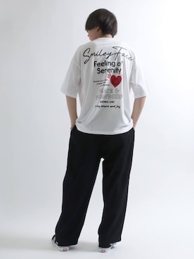 「バックプリント」｜「アイテム（その他）」を使った、Salong hameu【Official】さん（メンズ・173cm）の夏コーディネート