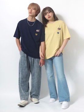 「ワンポイント」｜「アイテム（その他）」を使った、Salong hameu【Official】さん（レディース・164cm）の春コーディネート
