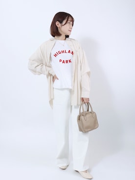 「SOMETHING（サムシング）のアイテム」を使った、Salong hameu【Official】さん（レディース・157cm）の春コーディネート