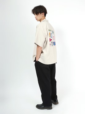 「ワッペン」｜「アイテム（その他）」を使った、Salong hameu【Official】さん（メンズ・174cm）の春コーディネート