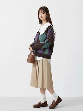 「アイテム（その他）」を使った、Salong hameu【Official】さん（レディース・165cm）の冬コーディネート