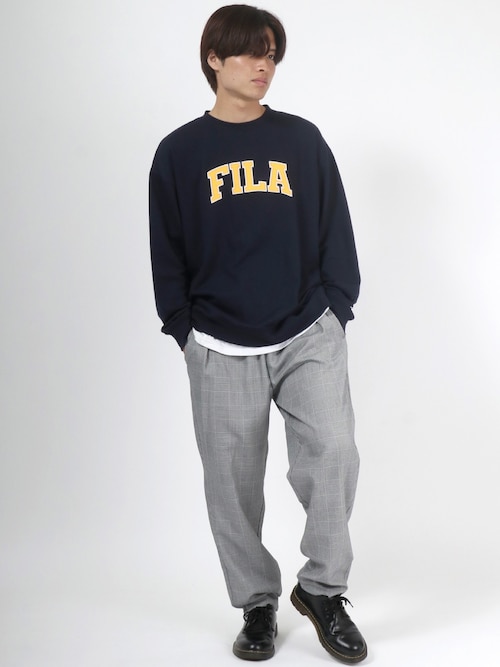 Salong Hameu 公式 Salong Hameu Filaのスウェットを使ったコーディネート Wear Salong Hameu 公式 Salong Hameu Filaのスウェットを使ったコーディネート Wear