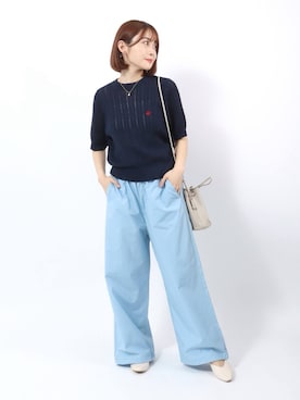 「シアートップス」｜「アイテム（その他）」を使った、Salong hameu【Official】さん（レディース・157cm）の夏コーディネート
