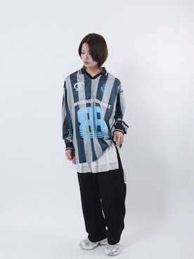 「アイテム（Tシャツ/カットソー）」を使った、Salong hameu【Official】さん（レディース・165cm）の秋コーディネート