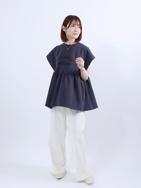 「SOMETHING（サムシング）のアイテム」を使った、Salong hameu【Official】さん（レディース・157cm）の春コーディネート