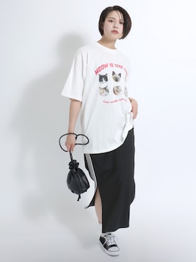 「ジャージ」｜「アイテム（その他）」を使った、Salong hameu【Official】さん（レディース・165cm）の夏コーディネート